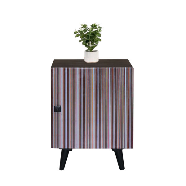Outbound Black Nightstand with One Cabinet, image 2