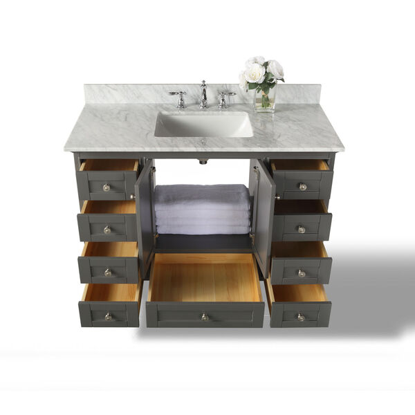 Audrey Sapphire Gray 48-Inch Vanity Console, image 4