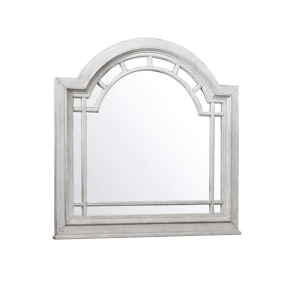 Glendale Estates White Transom Top Dresser Mirror, image 1