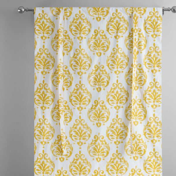 Sandlewood Gold Printed Cotton Tie-Up Window Shade Single Panel, image 6