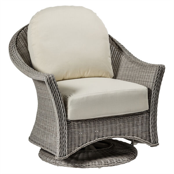 Regent Oyster Swivel Glider with Linen Dove Cushion, image 1