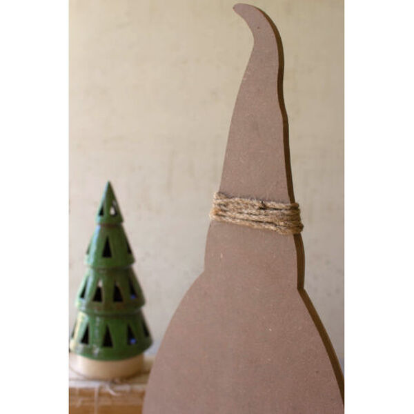 Multi Matte Painted Wooden Santa on a Stand, image 5