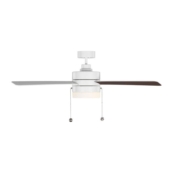 Syrus Matte White 52-Inch Two-Light Ceiling Fan, image 5