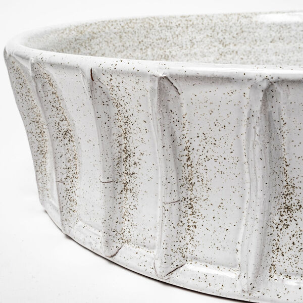 Silone White Ceramic Bowl, image 5