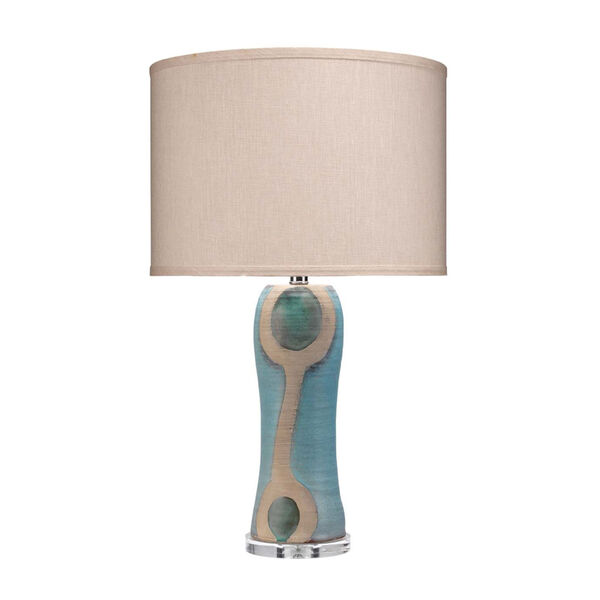 Maryln Blue Black with Natural One-Light Table Lamp, image 1
