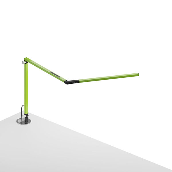 Z-Bar Green LED Desk Lamp with Grommet Mount, image 1