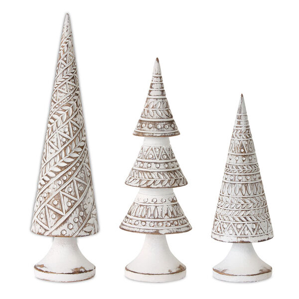 Brown Assorted Tree Tabletop Décor, Set of 3, image 1