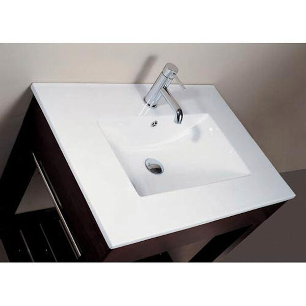 Vitreous China 25-Inch Top with Square Bowl, image 1