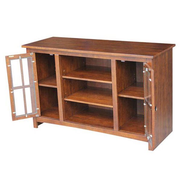 Espresso 48-inch TV Stand with Two Doors, image 2