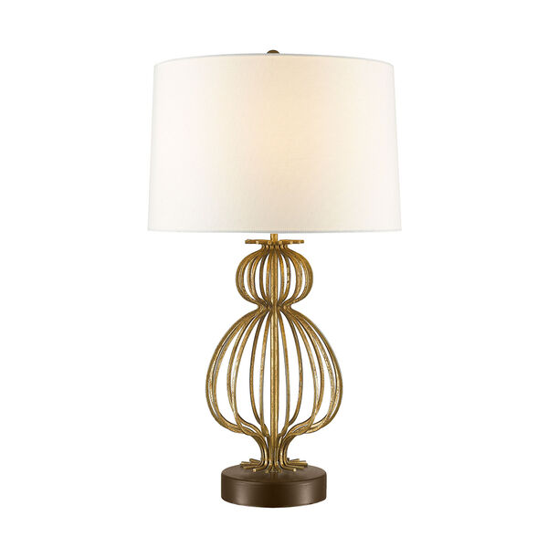 Lafitte Steel Aged Gold Table Lamp, image 2