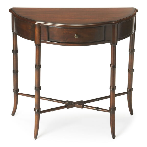 Skilling Cherry Demilune Console Table, image 2