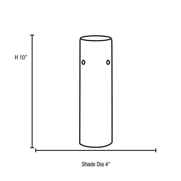 Cylinder Black White One-Light Pendant Shade, image 2
