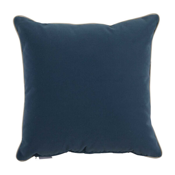 Fawn Chambray 24 x 24 Inch Pillow with Mohave Welt, image 2