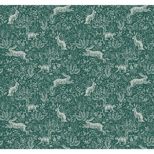 Rifle Paper Co. Emerald Fable Wallpaper, image 2