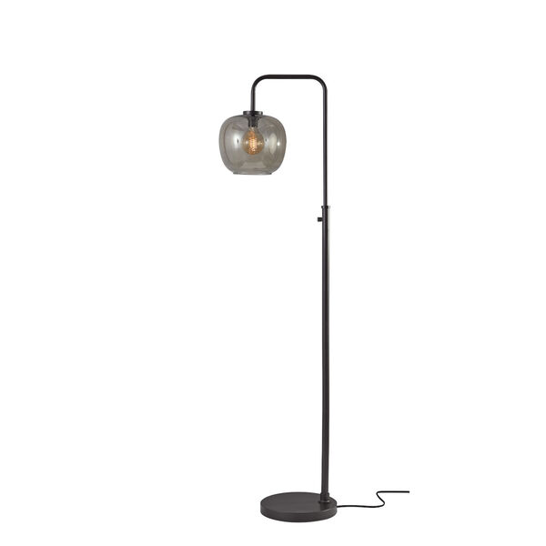 Ashton Matte Black One-Light  Floor Lamp, image 1