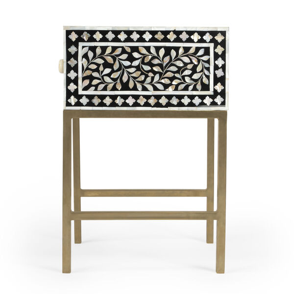 Purgenia Black and White Side Table, image 4
