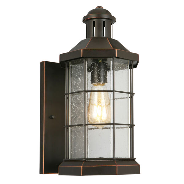 San Mateo Creek Oil Rubbed Bronze Eight-Inch One-Light Outdoor Wall Sconce, image 1