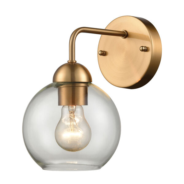 Astoria Satin Gold One-Light Wall Sconce, image 1
