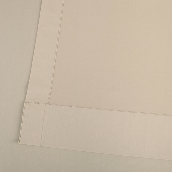 Cream Solid Cotton Tie-Top Curtain Single Panel, image 5