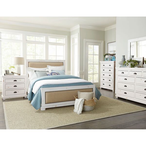 Willow Pearl King Upholstered Complete Bed, image 3