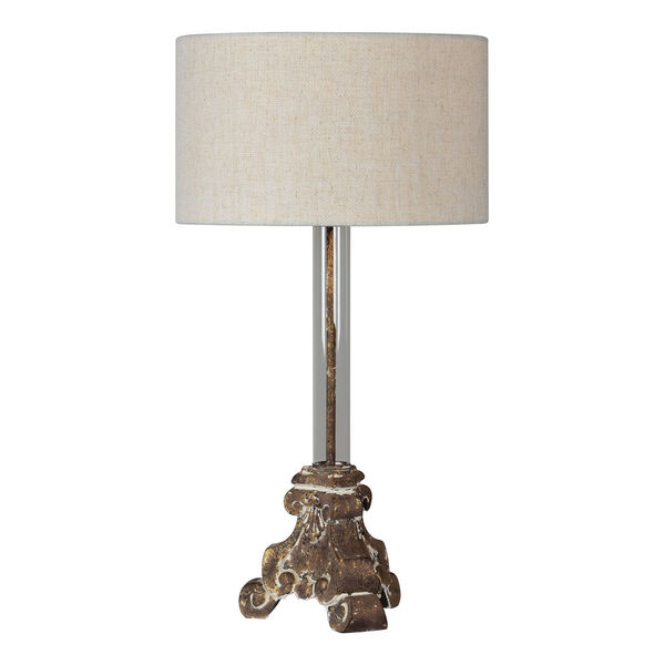 Joy Nell Rustic Gold One-Light 30-Inch Table Lamp Set of Two, image 1