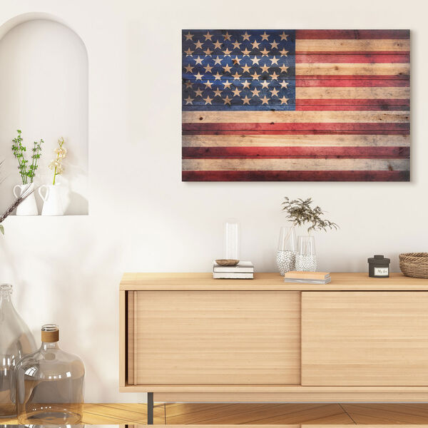 American Dream 2 Digital Print on Solid Wood Wall Art, image 1