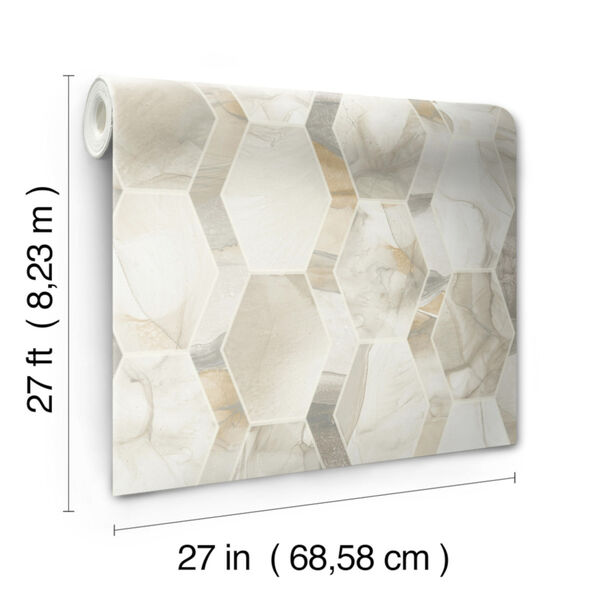 Candice Olson Modern Nature 2nd Edition Cream and Gray Earthbound Wallpaper, image 3