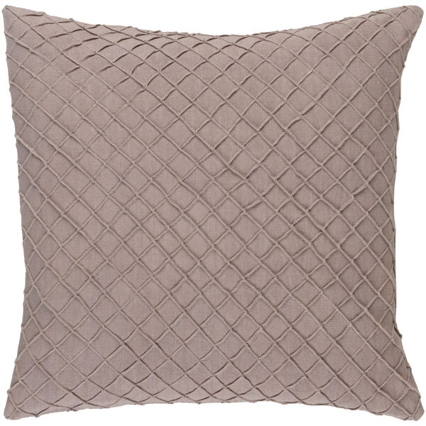 Wright Taupe 22-Inch Pillow with Down Fill, image 1