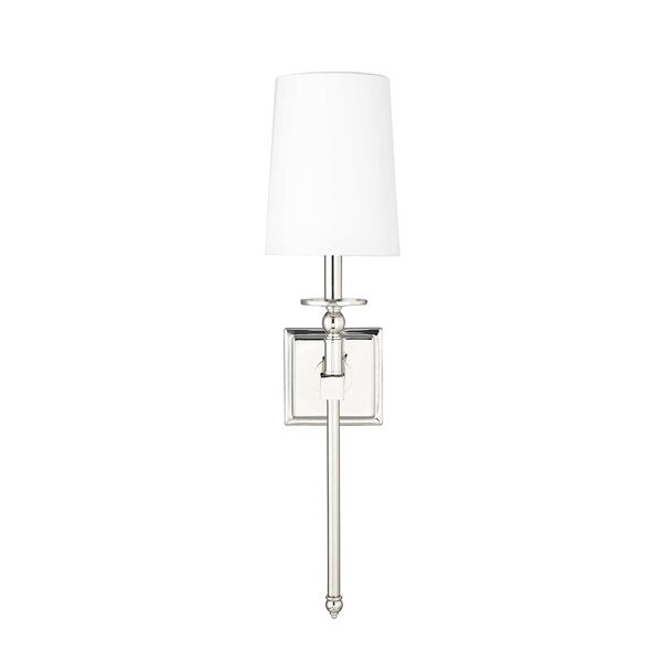 Polished Nickel One-Light Wall Sconce, image 1