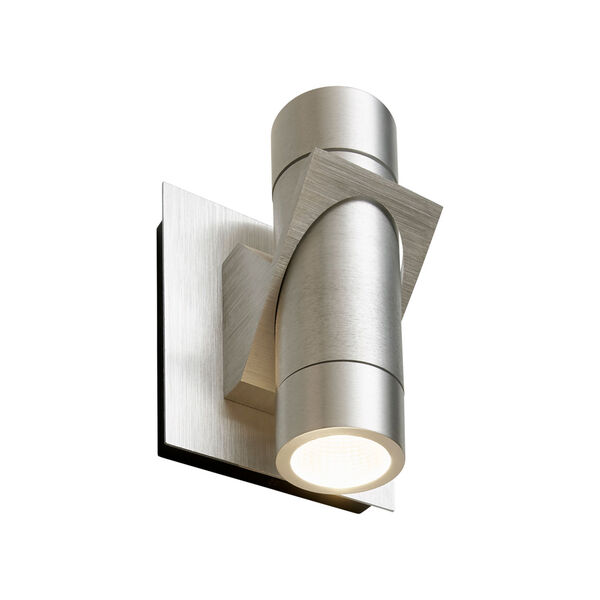 Razzo Brushed Aluminum Two-Light LED Outdoor Wall Sconce, image 3