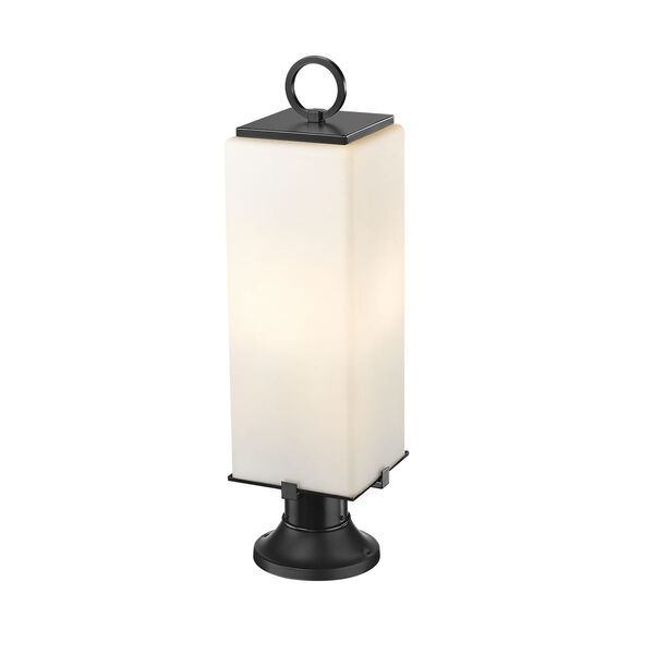Sana 29-Inch Three-Light Outdoor Pier Mounted Fixture with White Opal Shade, image 3