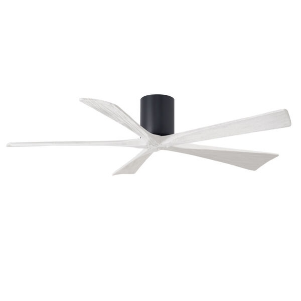 Irene-5H Matte Black and Matte White 60-Inch Outdoor Ceiling Fan, image 1