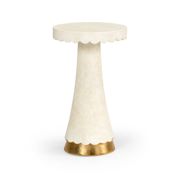 Puttick Natural White with Gold Side table, image 1