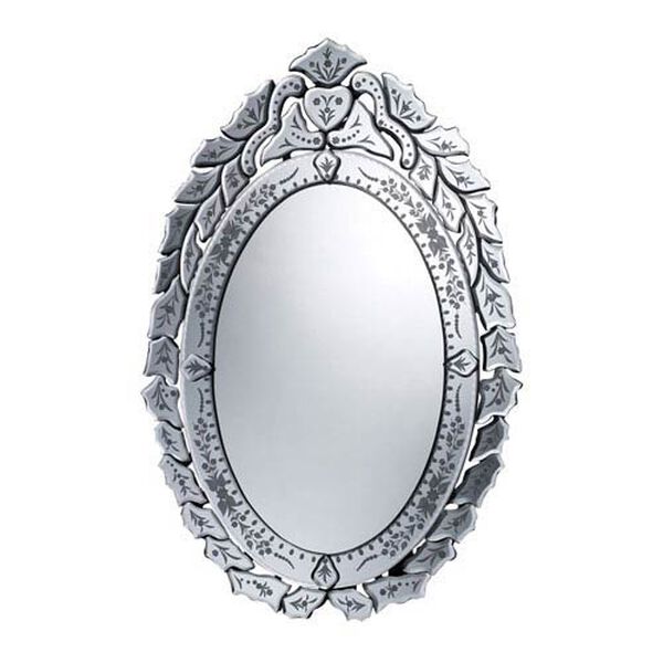 Erhart Glass 30-Inch Arched and Crowned Mirror, image 1