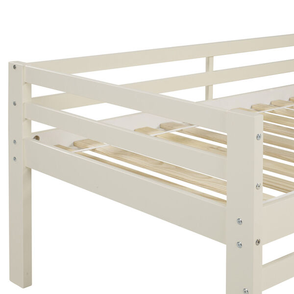White Low Loft Bed, image 5