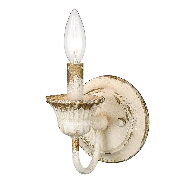 Jules Antique Ivory One-Light Wall Sconce, image 1
