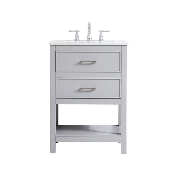 Sinclaire Gray 24-Inch Vanity Sink Set, image 1