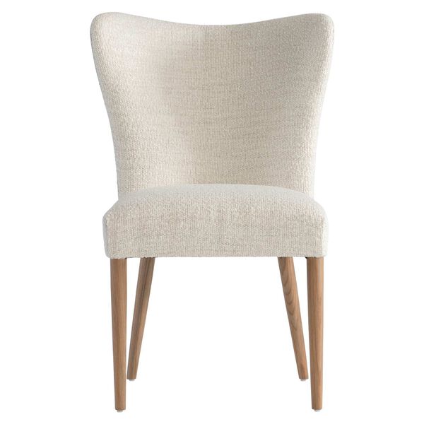 Modulum White and Natural Wing Back Side Chair, image 3