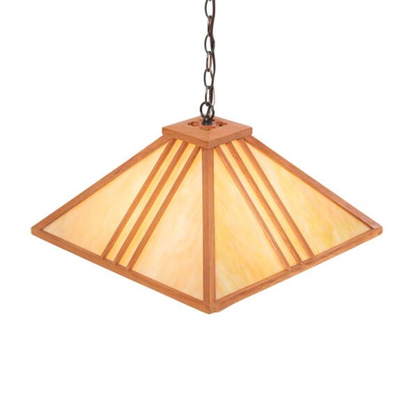 Forestwood Bronze and Beige Three-Light Pendant, image 4