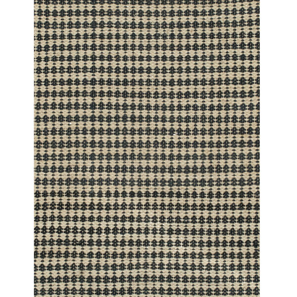 Black and Tan Shuttle Weave Rectangular: 4 Ft. x 2 Ft. 8 In. Area Rug, image 1