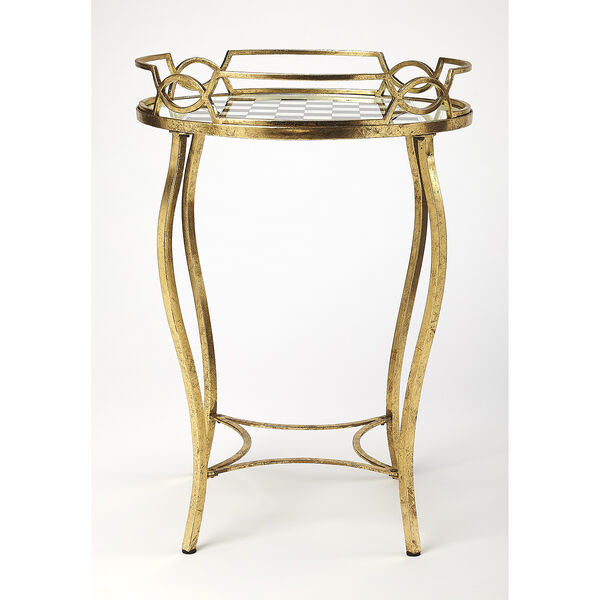 Judith Antique Gold Game Table, image 2