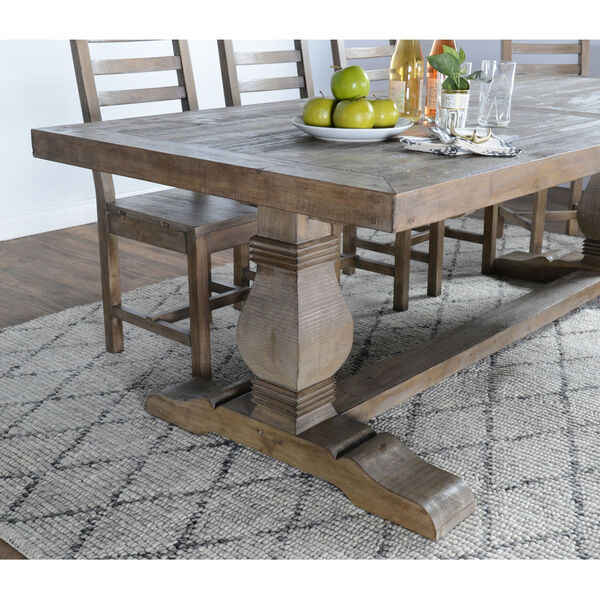Quincy Desert Gray 94-Inch Dining Table, image 4