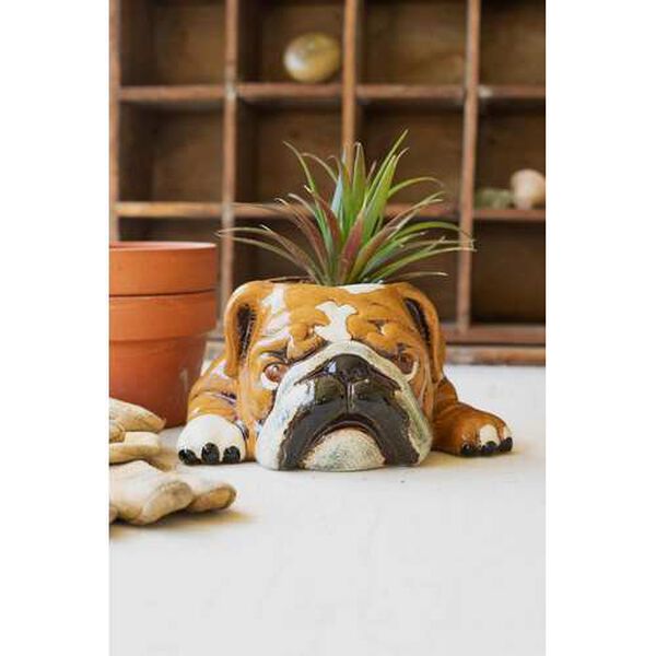 Ceramic Bulldog Planter, image 1