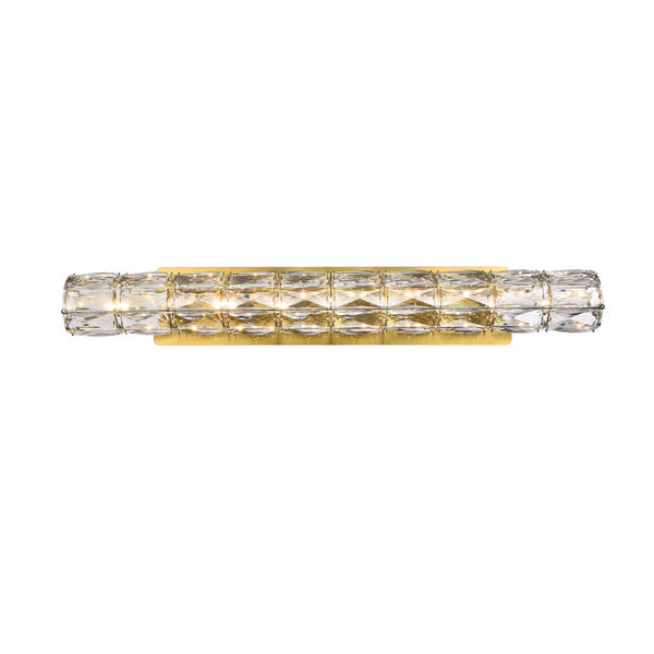 Valetta Gold Integrated LED Linear Wall Sconce, image 1