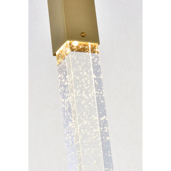 Weston Satin Gold and Clear  Mini Pendant, image 4
