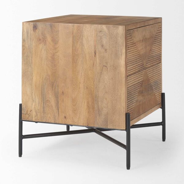 Cairo Light Brown Two-Drawer Accent table, image 6