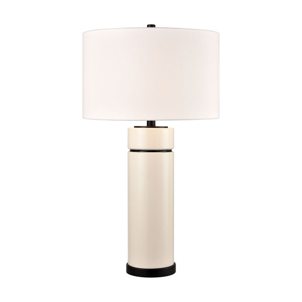 Emerson White Glazed One-Light Table Lamp, image 1