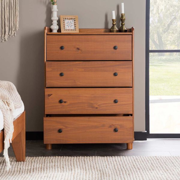 Morgan Caramel Chest with Four Drawer, image 6