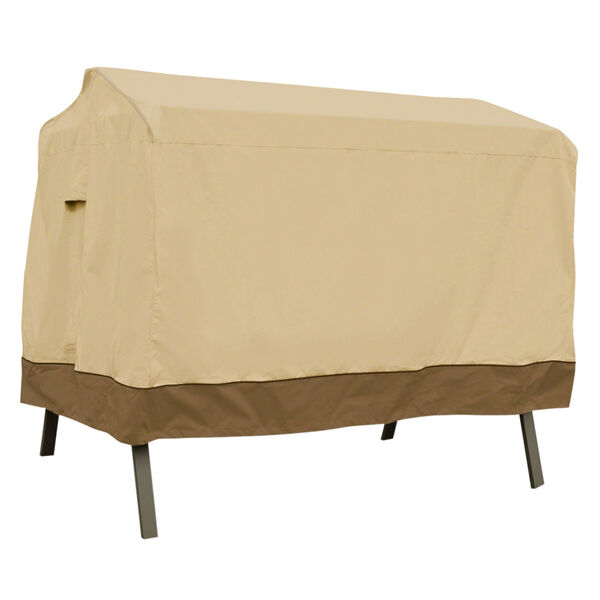 Ash Beige and Brown Canopy Swing Cover, image 1