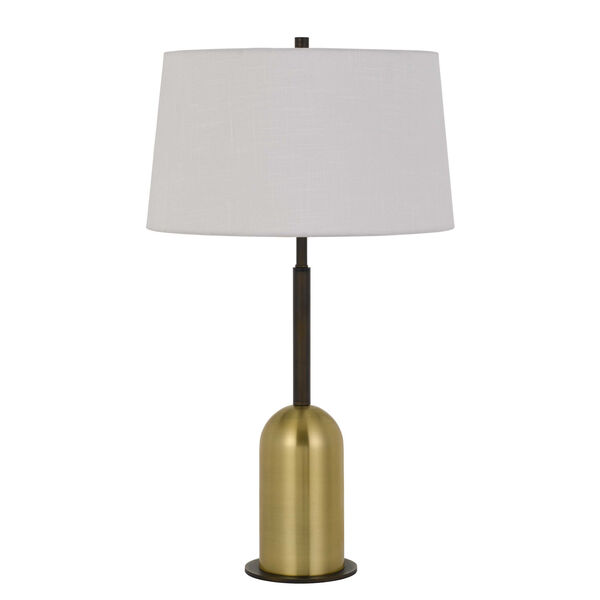 Rimini Black and Antique Brass One-Light Table lamp, image 1